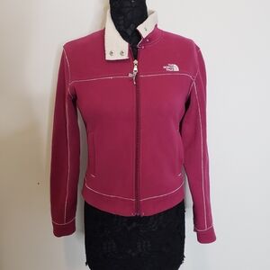 The North Face A5 Series Womens Purple White Sherpa Lining Jacket Size S